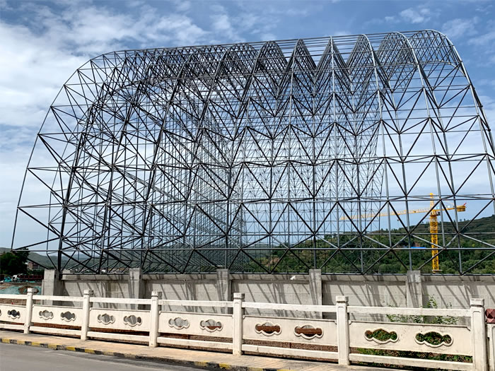 利川山寨矿储煤棚网架